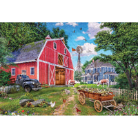 Family Farm 550 Piece Jigsaw Puzzle in Tin Eurographics CLOUDANIMESTUDIO
