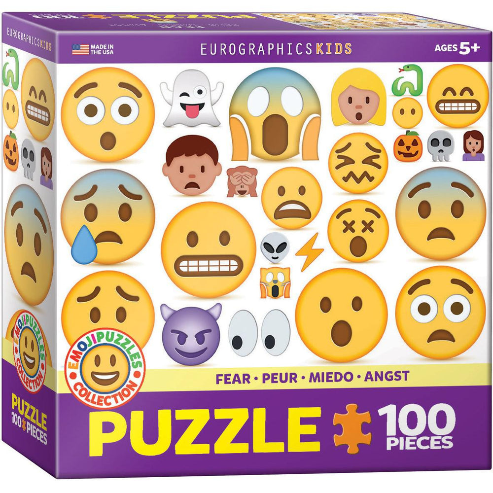 Fear Emoji 100 Piece Jigsaw Puzzle Eurographics CLOUDANIMESTUDIO