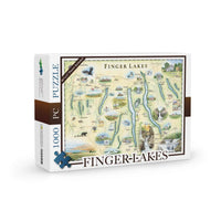 Finger Lakes New York 1000 Piece Jigsaw Puzzle Xplorer Maps