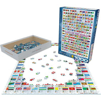 Flags of the World 1000 Piece Jigsaw Puzzle Eurographics CLOUDANIMESTUDIO