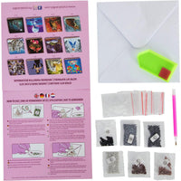 Flamingos Crystal Art Card Kit Craft Buddy