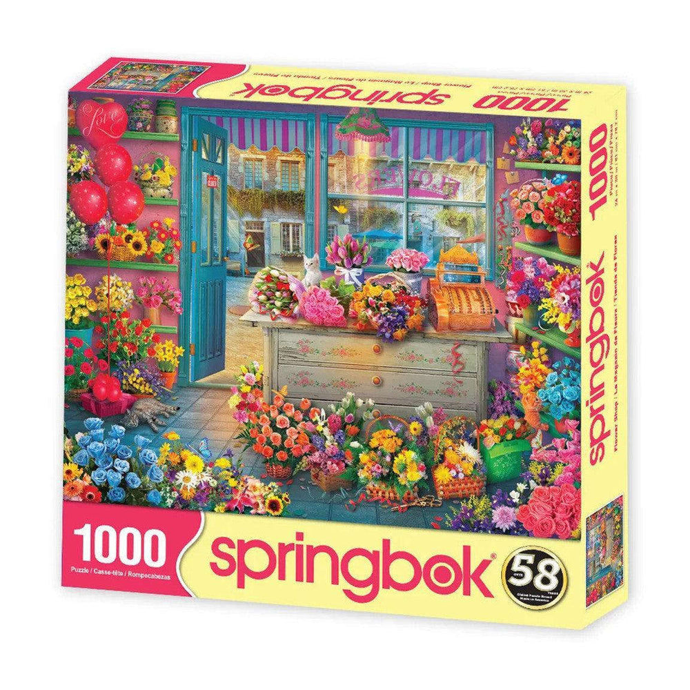 Flower Shop 1000 Piece Jigsaw Puzzle Springbok CLOUDANIMESTUDIO