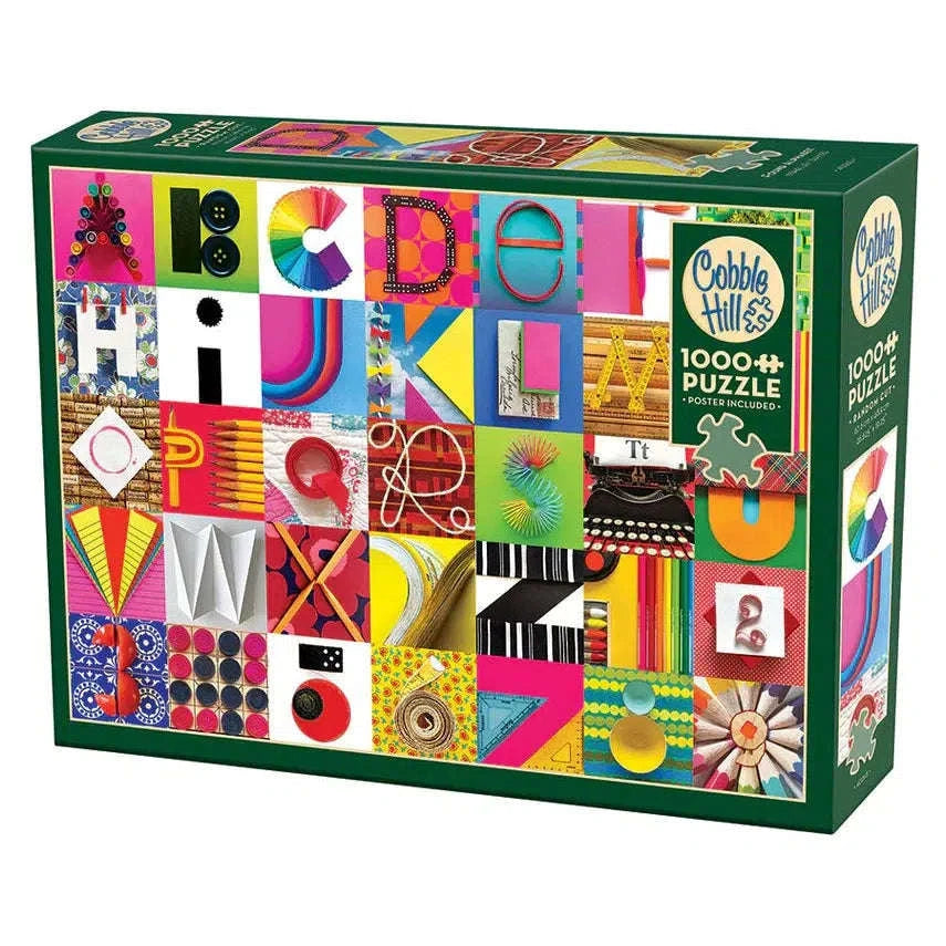 Found Alphabet 1000 Piece Jigsaw Puzzle Cobble Hill CLOUDANIMESTUDIO