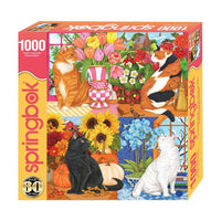 Four Seasons of Cats 1000 Piece Jigsaw Puzzle Springbok CLOUDANIMESTUDIO