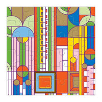 Frank Lloyd Wright Set of 6 25 Piece Wood Jigsaw Puzzle Galison