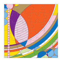 Frank Lloyd Wright Set of 6 25 Piece Wood Jigsaw Puzzle Galison