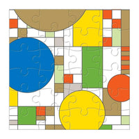 Frank Lloyd Wright Set of 6 25 Piece Wood Jigsaw Puzzle Galison