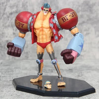 Franky One Piece Anime Figure, Wano Country Cyborg Figurines Iron Man Cutty Flam - CloudAnimeStudio