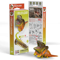 Frilled Lizard 3D Cardboard Model Kit Eugy CLOUDANIMESTUDIO