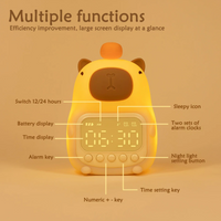 Capybara Night Light Alarm Clock