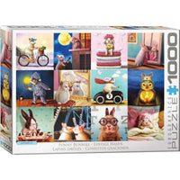 Funny Bunnies 1000 Piece Jigsaw Puzzle Eurographics