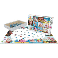 Funny Pigs 1000 Piece Jigsaw Puzzle Eurographics CLOUDANIMESTUDIO