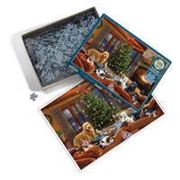 Furry Festivities 500 Piece Jigsaw Puzzle Cobble Hill