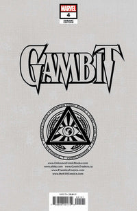 Gambit #4 Unknown Comics Tony Daniel Exclusive Var (10/12/2022) CLOUDANIMESTUDIO