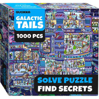 Galactic Tails Seekers Finders 1000 Piece Jigsaw Puzzle Quokka