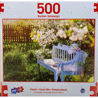 Garden Bench Garden Getaways 500 Piece Jigsaw Puzzle Sure Lox CLOUDANIMESTUDIO