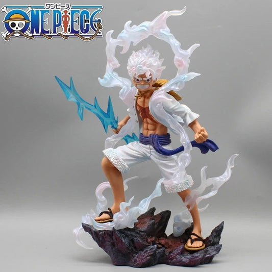 Gear 5 Sun God Monkey D Luffy Anime Figure, Anime One Piece Action Figure PVC Statue 28 CM - CloudAnimeStudio