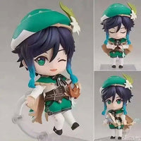 Genshin Impact Kawaii Mini Figurines, Lumine, Aether, Barbatos, Cute Chibi Action Figures Collector Toys 10 cm - CloudAnimeStudio