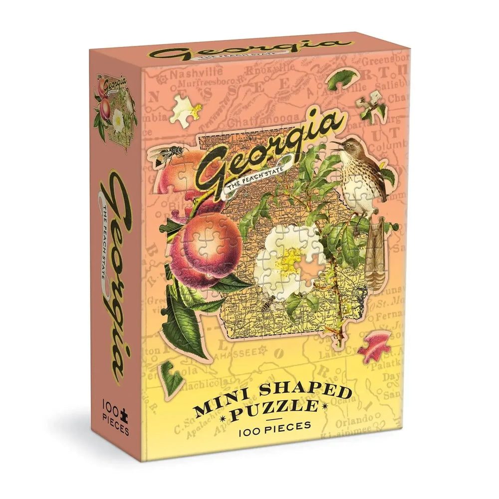 Georgia 100 Piece Mini Shaped Jigsaw Puzzle Galison