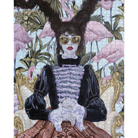Girl with Pink Flamingos 1000 Piece Jigsaw Puzzle Pomegranate CLOUDANIMESTUDIO