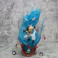 Gogeta Super Saiyan Blue LED Anime Figurine, Dragon Ball Super Action Figures Collection Toy Gift 28 cm - CloudAnimeStudio