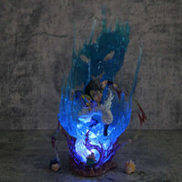 Gogeta Super Saiyan Blue LED Anime Figurine, Dragon Ball Super Action Figures Collection Toy Gift 28 cm - CloudAnimeStudio