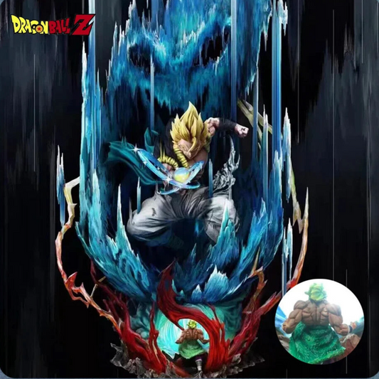 Gogeta Vs Broly Figure, Dragon Ball Super Saiyan Blue Anime Figurine 11 in - CloudAnimeStudio