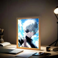 Gojo LED Light Painting Picture Frame, Anime Jujutsu Kaisen JJK Gifts 6 x 9 in - CloudAnimeStudio