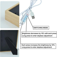 Gojo LED Light Painting Picture Frame, Anime Jujutsu Kaisen JJK Gifts 6 x 9 in - CloudAnimeStudio
