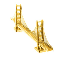 Gold Golden Gate Bridge 3D Steel Model Kit Metal Earth CLOUDANIMESTUDIO