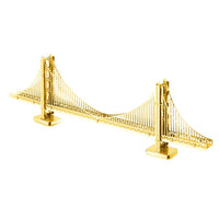 Gold Golden Gate Bridge 3D Steel Model Kit Metal Earth CLOUDANIMESTUDIO