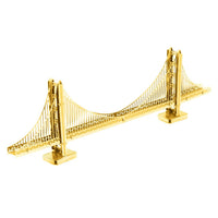 Gold Golden Gate Bridge 3D Steel Model Kit Metal Earth CLOUDANIMESTUDIO