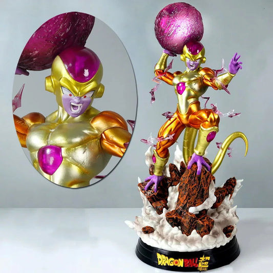 Golden Frieza Death Ball Anime Figure, Dragon Ball Super Oversized Statue DGZ Figurines Collectible 48 CM - CloudAnimeStudio