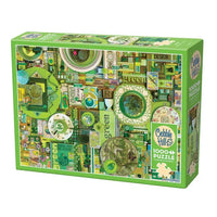 Green 1000 Piece Jigsaw Puzzle Cobble Hill
