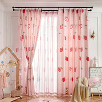 Strawberry Print Curtains