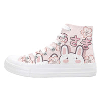 Bunny Cherry Blossom High Tops CLOUDANIMESTUDIO