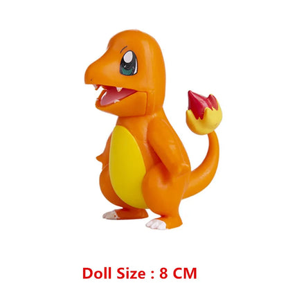 Pokemon Anime Figures Pikachu Mewtwo Charmander Blastoise Gurado Pet Action Model Toy Gifts 4-13 CM