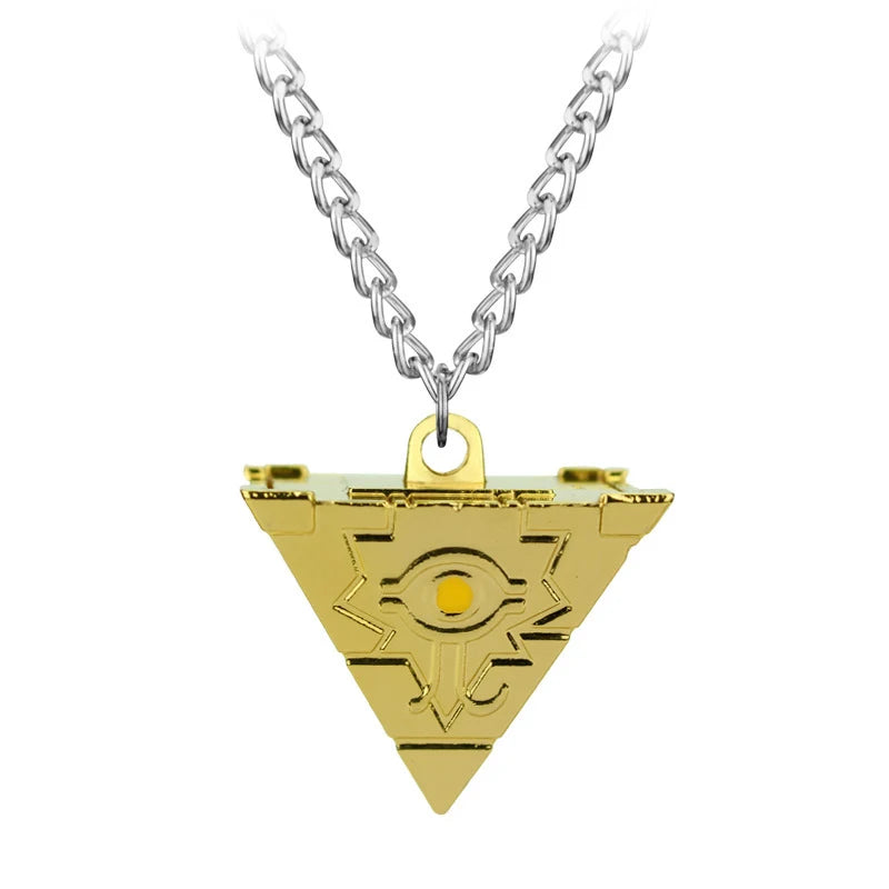 Anime Yu-Gi-Oh Necklace Yugi Muto Millennium Puzzle Millennium Ring Necklace for Fans Jewelry Gift