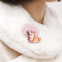 Kawaii Cherry Blossom Iron On Embroidery Patches CLOUDANIMESTUDIO