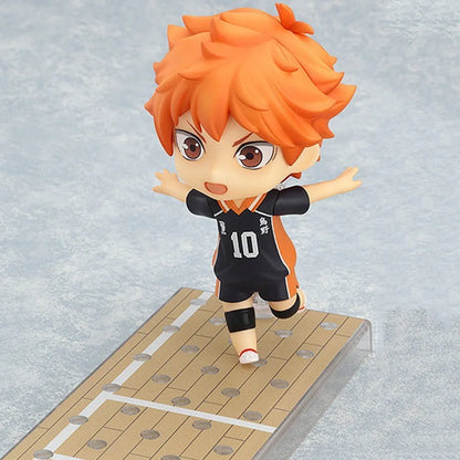 Haikyu Anime Mini Figurines, Hinata Shoyo, Kageyama Tobio, Oikawa Tooru, Kozume Kenma. Cute Kawaii Chibi Action Sport Figures 10 cm