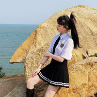 High Waist Pleated Skirt CLOUDANIMESTUDIO