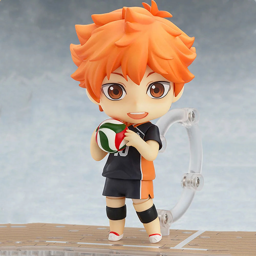 Haikyu Anime Mini Figurines, Hinata Shoyo, Kageyama Tobio, Oikawa Tooru, Kozume Kenma. Cute Kawaii Chibi Action Sport Figures 10 cm