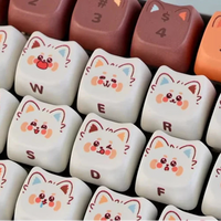 Kawaii Red Panda Keycaps