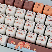 Kawaii Red Panda Keycaps