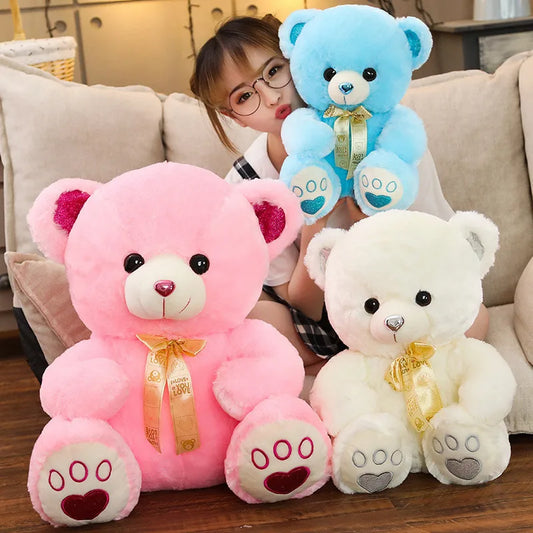 New Cute Big Teddy Bear Plush Toys Stuffed Plush Animals, Birthday Cuddling Doll Gift