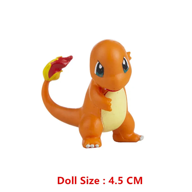 Pokemon Anime Figures Pikachu Mewtwo Charmander Blastoise Gurado Pet Action Model Toy Gifts 4-13 CM