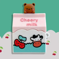 "Cheery" Cherry Milk Bear AirPods Case CLOUDANIMESTUDIO