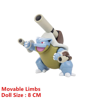 Pokemon Anime Figures Pikachu Mewtwo Charmander Blastoise Gurado Pet Action Model Toy Gifts 4-13 CM