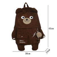 Corduroy Bear Backpacks CLOUDANIMESTUDIO