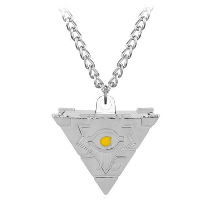 Anime Yu-Gi-Oh Necklace Yugi Muto Millennium Puzzle Millennium Ring Necklace for Fans Jewelry Gift